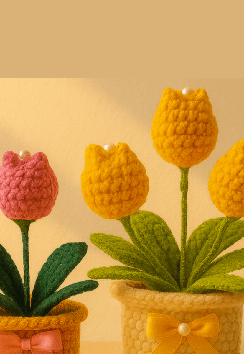 Mulher segurando amigurumis de natal